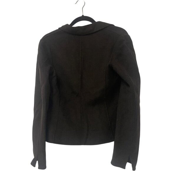 Massimo Dutti Womens Coat Jacket Small S Brown Short Textured Wool 6444/764 NWT - Picture 3 of 9